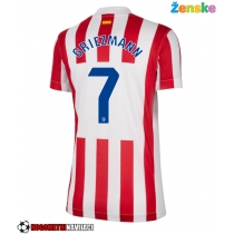 Ženske Nogometnih dresov Atletico Madrid Antoine Griezmann #7 Domači 2025-26 Kratki rokavi